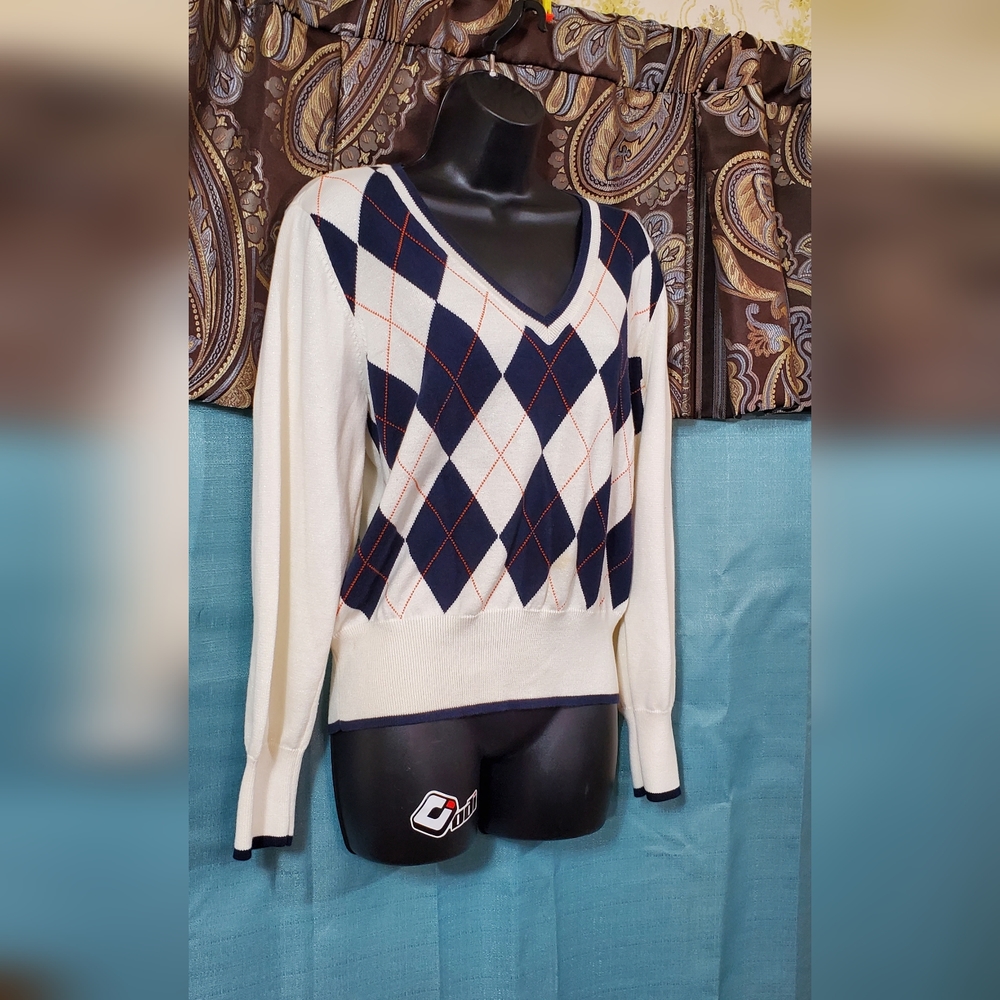 Euc y2k retro sparkly argile sweater.